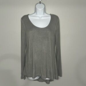 NWT KUT FROM THE KLOTH LATTICE TOP small Gray